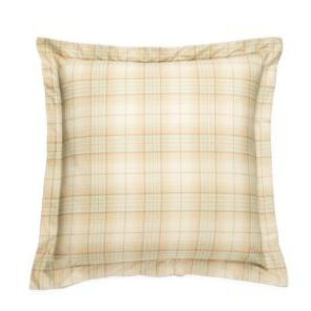Biltmore Estate Euro Sham 26" Plaid 2" Flange Rosalee Pattern Bundle Of Three