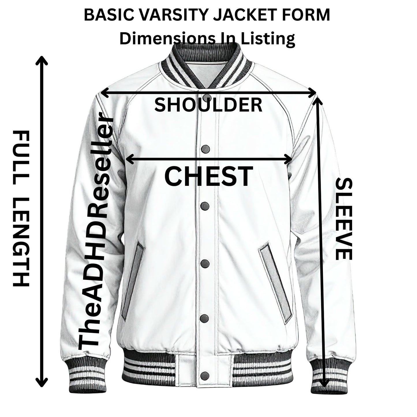 Rennoc Classic Varsity Jacket Style JW225NQ Quilted Lining  Men's XL