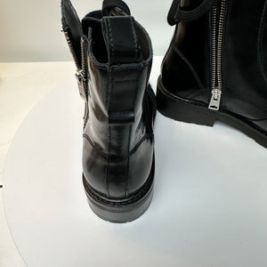 Sz. 8 ALLSAINTS Women's Leather  Donita Combat Boots Retail $348.00 Free Shipping