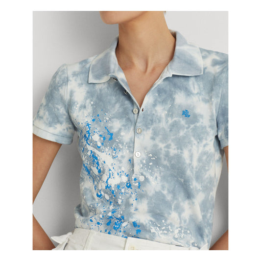 Lauren Ralph Lauren Polo Shirt Tie Dye Short Sleeve Collared Size Medium