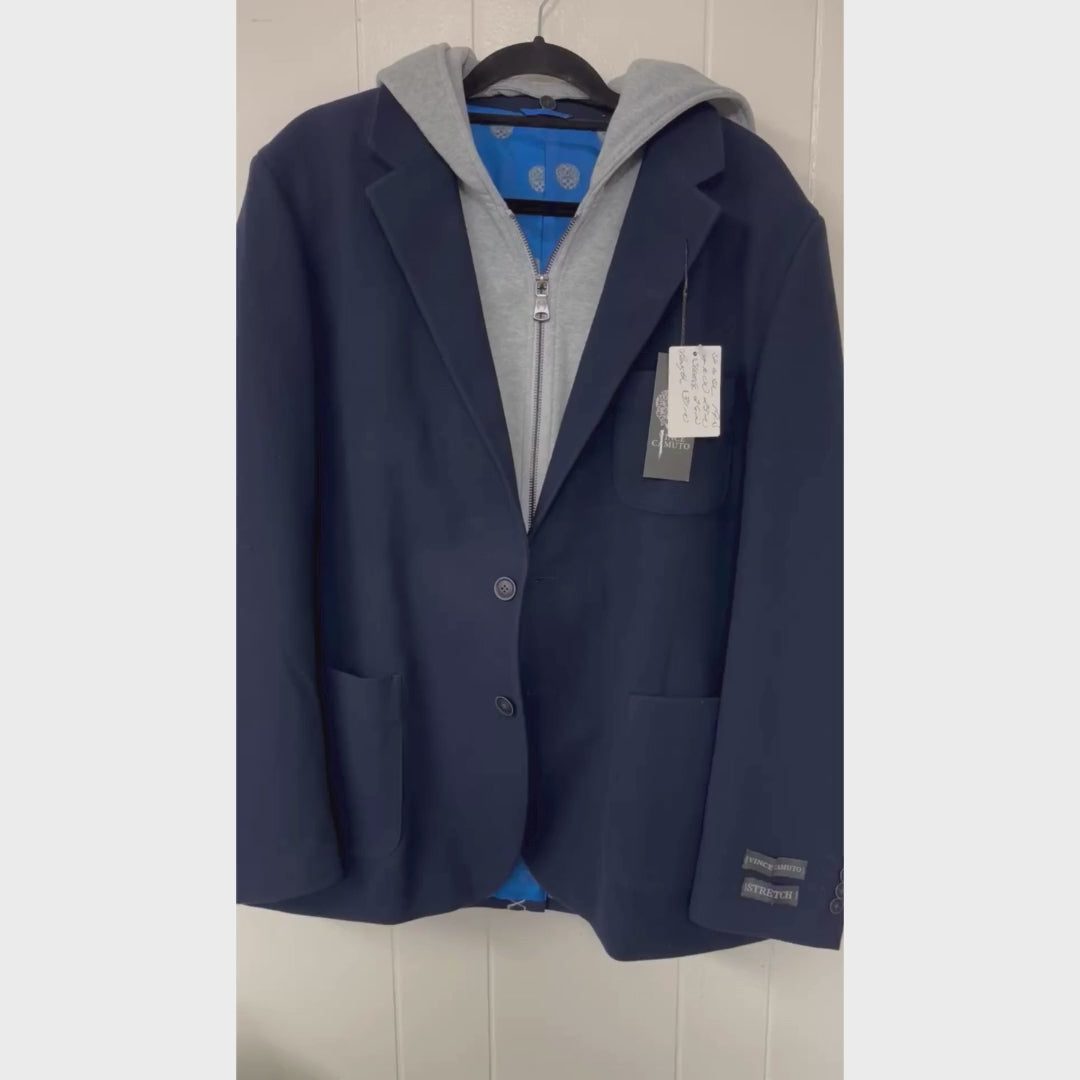 Video describing and showing details of sport coat
